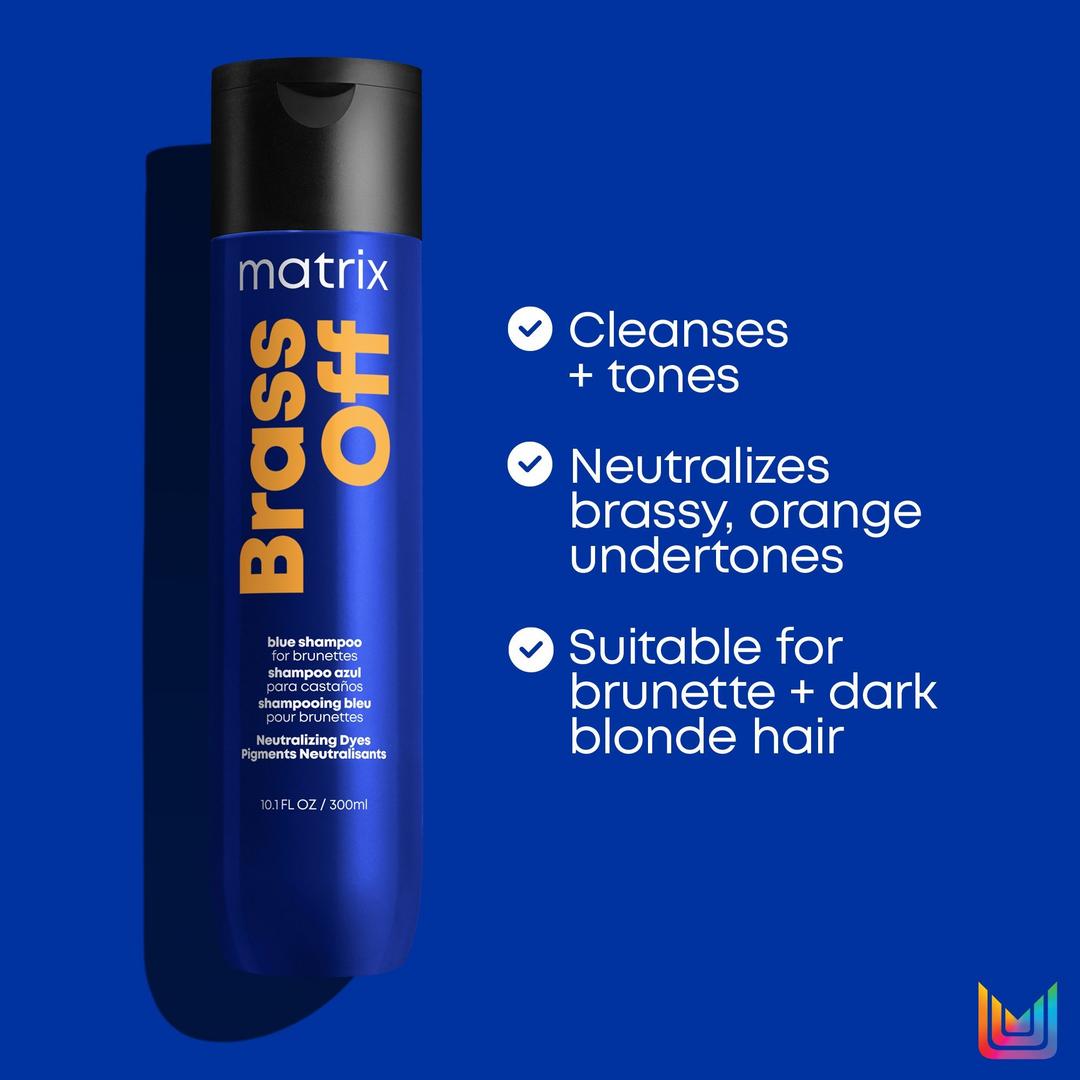Matrix Total Results  Brass Off  Blue Shampoo for brunettes 10.1oz